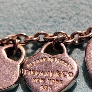 Tiffany and Co Multi-Heart Charm Bracelet retired design.